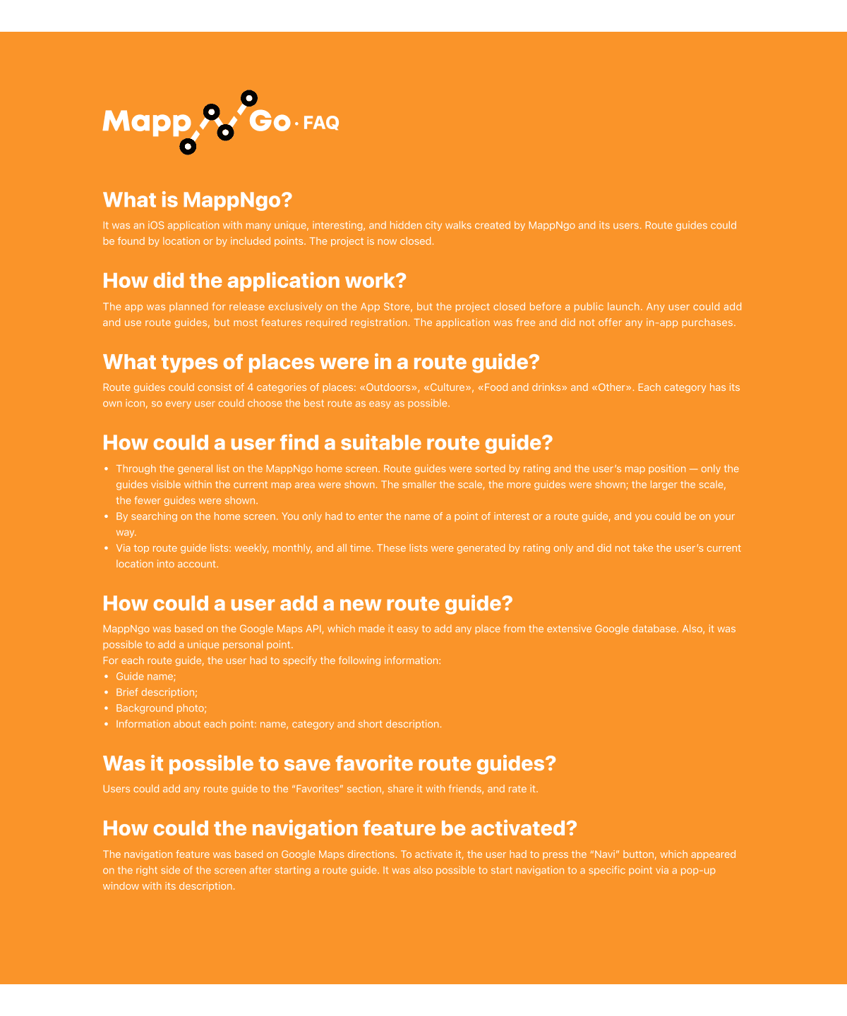 MappNgo: Archived questions and answers